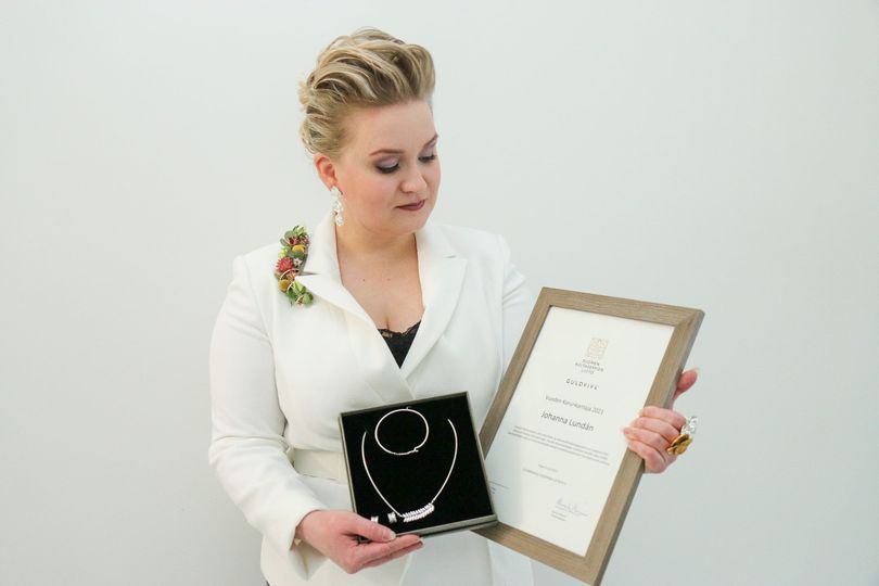 Vuoden Korunkantaja 2021 Johanna Lundán. Kuva Jules Beryl